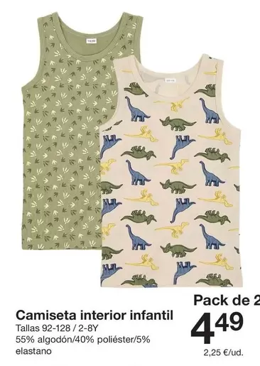 Camiseta Interior Infantil