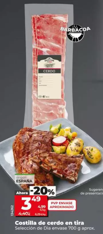 Seleccion De Dia - Costilla De Cerdo En Tira 