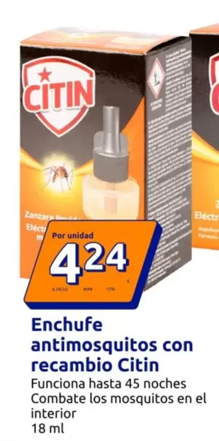 Citin - Enchufe Antimosquitos Con Recambio