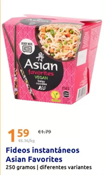 Asian Favorites - Fideos Instantaneos