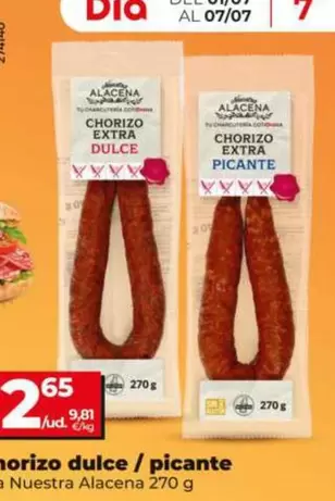 Dia Nuestra Alacena - Chorizo Dulce/Picante 