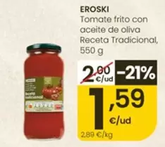 Eroski - Tomate Frito Con Aceite De Oliva Receta Tradicional