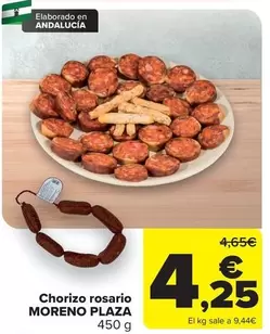 Moreno Plaza - Chorizo Rosario