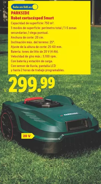 Parkside - Robot Cotècesped Smart
