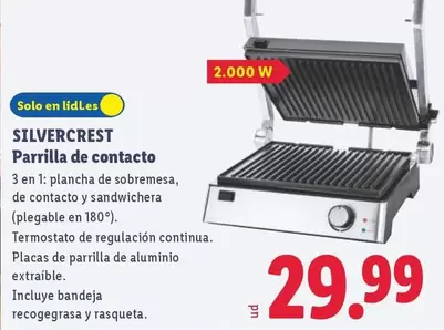SilverCrest - Parrilla De Contacto