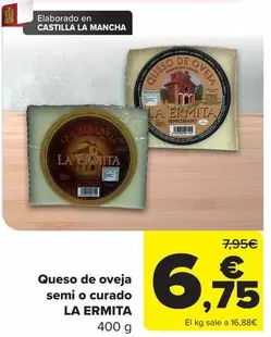 La Ermita - Queso De Oveja Semi O Curado
