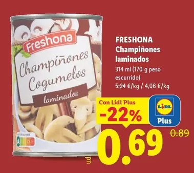 Freshona - Champinones Laminados