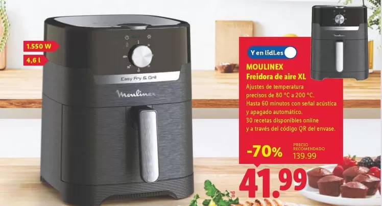 Moulinex - Freidora De Aire Xl