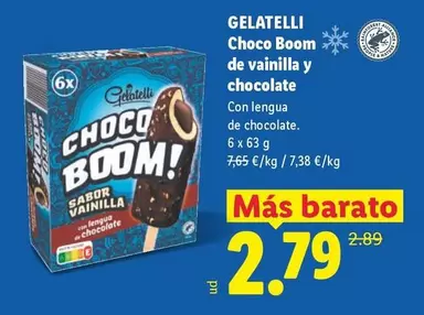 Gelatelli - Choco Boom De Vainilla Y Chocolate