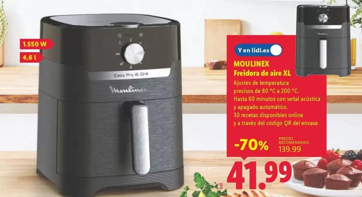 Moulinex - Feiderra De Aire Xl