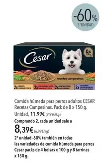 Cesar - Comida Húmeda Para Perros Adultos