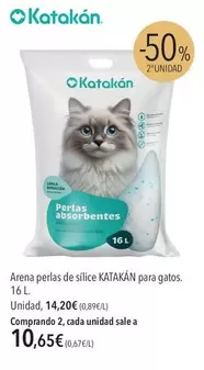 Katakán - Arena Perlas De Silice Para Gatos