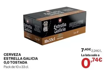Estrella Galicia - Cerveza 0,0 Tostada