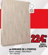 Armario De 4 Puertas