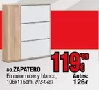 Blanco - Zapatero En Color Roble Y