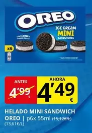 Oreo - Helado Mini Sandwich