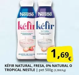 Nestlé - Kéfir Natural, Fresa, 0% Natural O Tropical