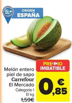 carrefour - Melon Entero Piel De Sapo El Mercado