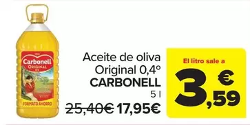 Carbonell - Aceite De Oliva Original 0,4o