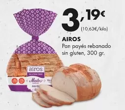 Airos - Pan Payés Rebanado Sin Gluten