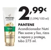 Pantene - Acondicionador Nutri Plex Suave Y Liso, Rizos O Repara Y Protege