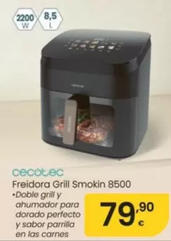 Cecotec - Freidora Grill Smokin 8500