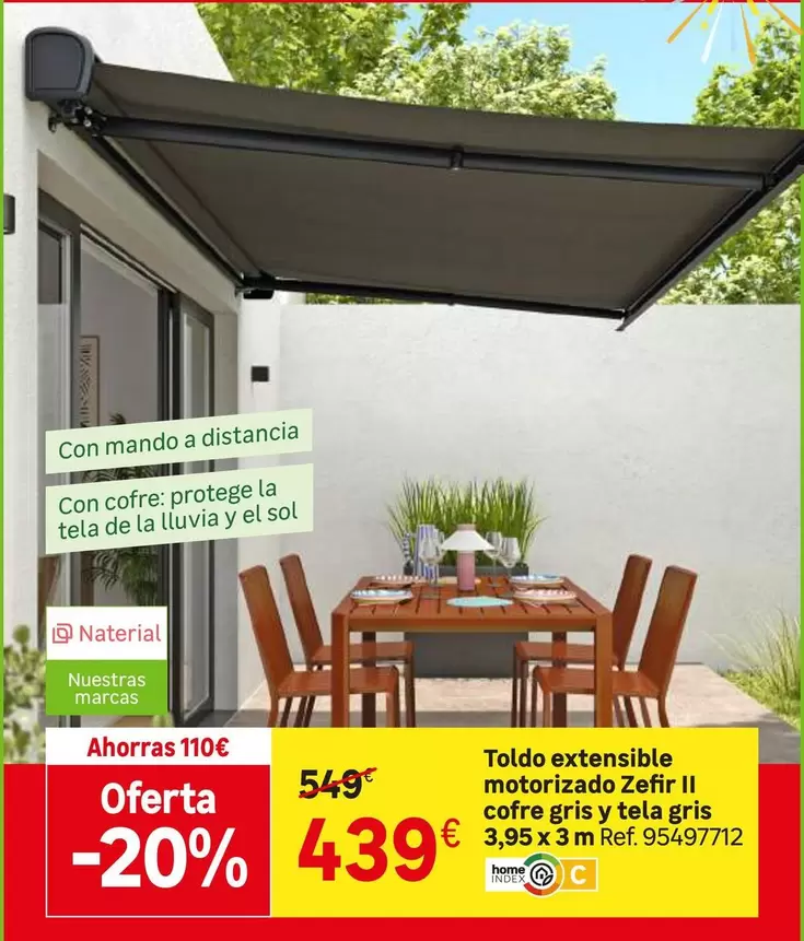 Naterial - Toldo Extensible Motorizado Zefir Il