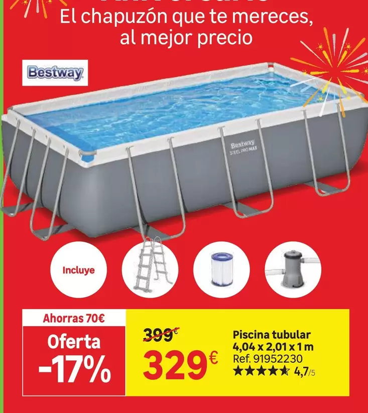 Bestway - Piscina tubular