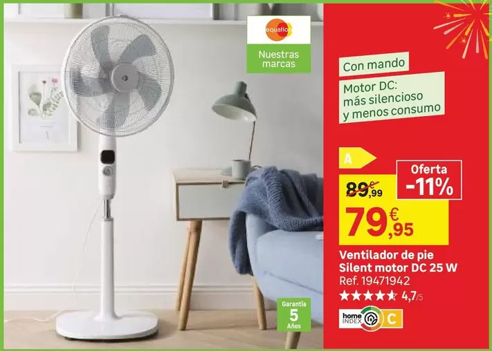 Equation - Ventilador De Pió Silent Motor Dc 25 W
