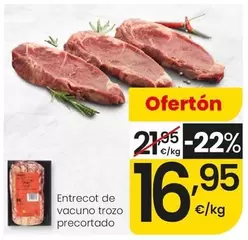 Entrecot De Vacuno Trozo Precortado