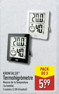 Krontaler - Termohigrometre