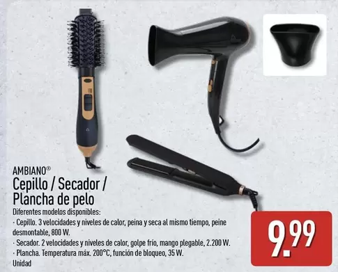 Ambiano - Cepillo / Secador / Plancha De Pelo