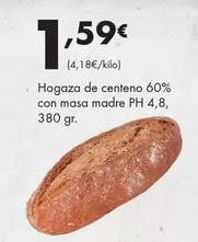 Hogaza De Centeno 60% Con Masa Madre PH 4,8