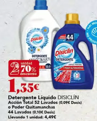 Disiclin - Detergente Liquido Accion Total 52 Lavados
