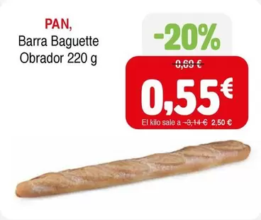 Obrador - Pan Barra Baguette