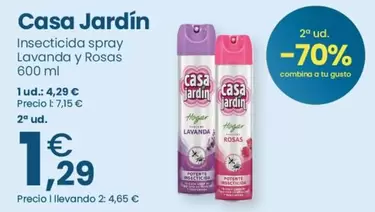 Casa Jardín - Insecticida Spray Lavanda Y Rosas
