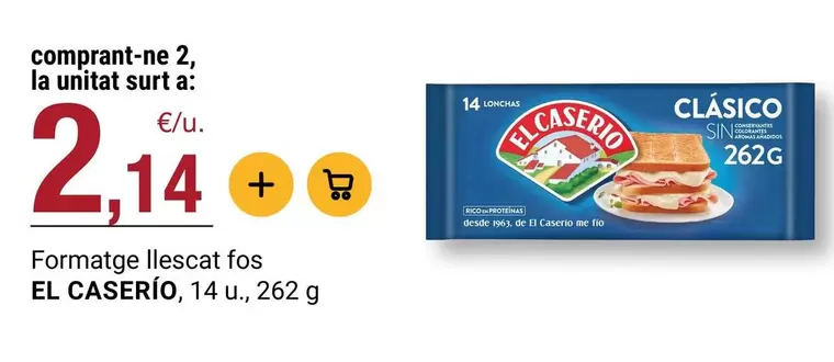 El Caserío - Formatge Llescat Fos