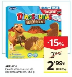 Artiach - Galetes Dinosaurus De Xocolata Amb Llet