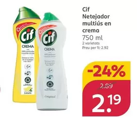 Cif - Netejador Multiús En Crema