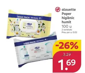 Alouette - Paper Higiènic Humit