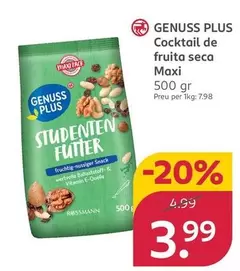 Genuss Plus - Cocktail De Fruita Seca Maxi