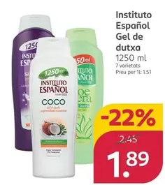 Instituto Español - Gel De Dutxa