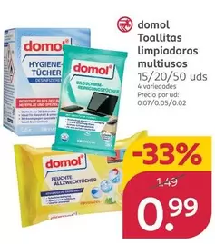 Domol - Toallitas Limpiadoras Multiusos