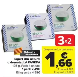 La Fageda - Iogurt Bio Natural O Desnatat