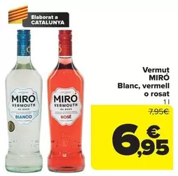 Miró - Vermut Blanc, Vermell O Rosat