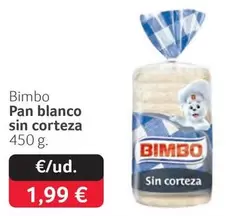Bimbo - Pan Blanco Sin Corteza