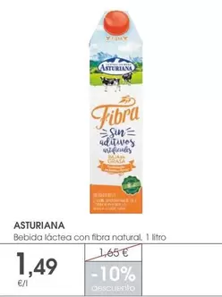 La Asturiana - Bebida Lactea Con Fibra Natural