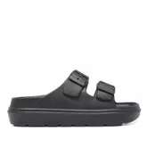 Chanclas Nicoboco Sesil Negras Con Doble...