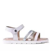 Sandalias Gioseppo Blancas Piel Trenzada...