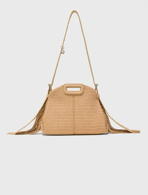 Bolso Miss M mini efecto rafia